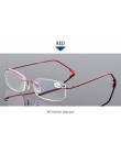 VCKA Rimless okulary do czytania mężczyźni stop tytanu krotnie kobiety kwadratowe okulary Presbyopic bezramowe okulary + 1.0 + 1