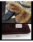 2019 nowy prawdziwy szop futrzane rękawice skórzane damskie rękawiczki moda luksusowe duże futro szopa kożuch oryginalne skórzan