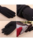 Jesień zima nowa kobieta rękawiczki średni i długi odcinek Spun Velvet Finger ekran dotykowy rękaw ocieplacze kobieta BL024N1