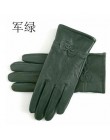 2020 damskie oryginalne skórzane rękawiczki rękawice z owczej skóry mody kobiece wiatroszczelne rękawice jesienne i zimowe mittn