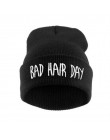 Moda Sport ciepłe czapki zimowe złe włosy dzień list czapki czapka kobiety mężczyźni kapelusz czapka z dzianiny czapki hip-hopow