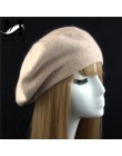 Kobiety Beret Vogue kapelusz zima kobieta dzianina bawełniana wełniane czapki wiosna marka dziewczyny wełna jednolity kolor Bere