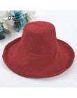 Sparsil kobiety kapelusz słońce modne Super szeroki rondo krotnie kapelusz wędkarski Fedoras plaża ślub lato Solid Color Floppy 