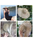 Moda oddychająca zielona słomka przeciwsłoneczne kapelusze plażowe dla kobiet kapelusz rozmiar 56-57 cm fajne panie kapelusz na 