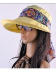 Kapelusze letnie dla kobiet chapeu feminino new fashion czapka z daszkiem czapka przeciwsłoneczna składany kapelusz przeciwko uv