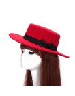 2016 jesienne zimowe męskie czapki Fedoras Vintage kobiety dziewczęta czuł Fedoras płasko zakończony jazzowy kapelusz kapelusze 