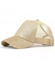 2019 kucyk czapka z daszkiem roztrzepany kok czapki dla kobiet zmiękczana bawełna czapki z daszkiem dorywczo letnia osłona przec