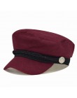 USPOP wiosna czapka jesień moda damska wełna kapelusz brytyjski styl ciepłe retro gazeciarz czapki wojskowe ośmioboczna czapka k