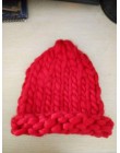 SUOGRY 2018 moda damska zimowa wełniana czapka gruba linia zewnętrzna ciepła czapka typu beanie dzianinowa czapka Multicolor opc