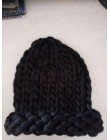 SUOGRY 2018 moda damska zimowa wełniana czapka gruba linia zewnętrzna ciepła czapka typu beanie dzianinowa czapka Multicolor opc