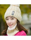 BINGYUANHAOXUAN B litery dzianiny kapelusz kobiety marka wysokiej jakości zima kobiety piłka narciarski kapelusz z futra królicz