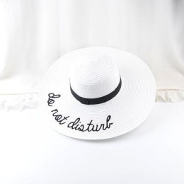 2019 napis Hot wyszywana czapka Big rondo panie kapelusz słomkowy na lato młodzieżowe kapelusze dla kobiet Shade kapelusze przec
