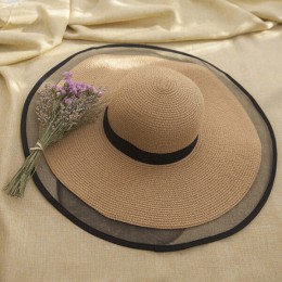 2019 nowe kapelusze przeciwsłoneczne dla kobiet dziewczynki szerokie rondo kapelusz słomiany z miękkim rondem lato czechy czapka
