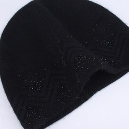 FURTALK jesienno-zimowa czapka wełniana czapka dla kobiet królicze futrzane czapki z dżetów podwójne Ling Skullies czapka zimowa
