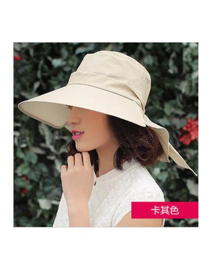 BINGYUANHAOXUAN 2018 nowy marka kobiety kapelusz słońce kapelusz na lato składane ochrony przeciwsłonecznej Anti-uv duże chusty 