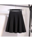 Surmiitro dzianiny plisowana krótka spódniczka kobiet 2019 jesień zima dorywczo panie elastyczny, wysoki stan koreański linia sp