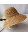2019 Summer Fashion women słomkowy kapelusz Lady Summer Sun Hat czapka z daszkiem Panama Style kapelusz wędkarski Strawhat kapel