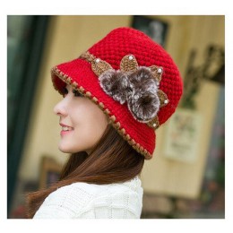 Brand New ciepła czapka zima kobiety nauszniki czapka z wełny dość czapki z dzianiny kobiet jesień zima moda czapka beanie hurto