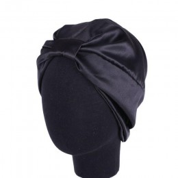 Satynowa nocna czapka do spania muzułmanki chusta na głowę Turban czepek dla osób po chemioterapii utrata włosów Bonnet Beanie e