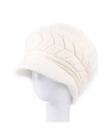 Nowe damskie czapki zimowe ciepłe czapki z polaru wewnątrz czapki z dzianiny dla kobiety czapka z futra królika jesienne i zimow
