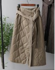 Zimowe spódnice Woment wysoka talia asymetryczny guzik długie spódnice koreański moda damska faldas
