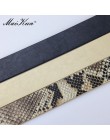 Pasy Maikun dla kobiet kształt węża pas z zapięciem na sprzączkę wysokiej jakości skórzany pasek damski