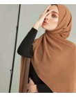 Kobiety zwykły bańka szal szyfonowy hidżab wrap printe szale w jednolitym kolorze pałąk muzułmańskie hidżaby szaliki/szalik 60 k
