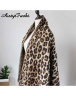 Brązowy Poncho Leopard Femme kobiety koc zimowy szalik ciepły miękki kaszmir ciepły, długi płaszcz panie Tassel szaliki Poncho F