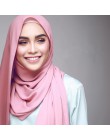 1 pc popularny styl malezja kobiety zwykły bańka szal szyfonowy hidżab wrap szale w jednolitym kolorze pałąk muzułmańskie hidżab