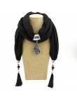 RUNMEIFA multi-style biżuteria oświadczenie naszyjnik ozdobny zwisający szal kobiety czechy szalik Foulard Femme akcesoria hidża