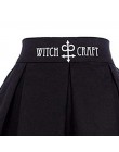 Kobiety Gothic Punk spódnice damskie z projektem letnie spódnice damskie czary księżyc magiczne zaklęcie symbole czarny Mar