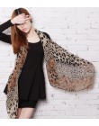 Kobiety szal szyfonowy 150*45cm cienki stylowy szalik nadruk z kotem Star Leopard szale i szale najlepszy prezent na imprezę 220