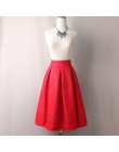 Neophil 2020 lato czarny czerwony żakard plisowana suknia Skater panie spódnice midi kobiet Plus rozmiar ubranie biurowe Tutu Sa