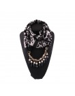 RUNMEIFA multi-style dekoracyjna biżuteria naszyjnik wisiorek szal szyfonowy kobiety Foulard Femme akcesoria hidżab darmowa wysy