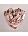 W nowym stylu skóra węża kwadratowe chustki okłady drukowane gorąca sprzedaż kobiet różowy niebieski jedwab szal szal Unisex muz