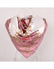 W nowym stylu skóra węża kwadratowe chustki okłady drukowane gorąca sprzedaż kobiet różowy niebieski jedwab szal szal Unisex muz