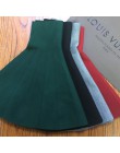 Nowa damska spódnica z dzianiny jesienno-zimowa seksowna jednolity wysoki stan krótkie spódniczki parasol plisowana spódnica dam