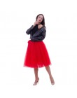 26 kolorów 5 warstw 65cm kolan spódnica z tiulu Tutu kobiet spódnica wysokiej talii plisowana spódnica Cosplay halka elastyczny 