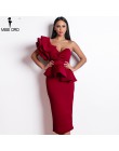 Missord 2020 kobiety Sexy Bodycon Off Shoulder bandażowy sukienki kobiece Ruffles Backless elegancki klub letnia sukienka Vestid