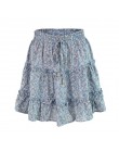 Jocoo Jolee kobiety lato kwiatowy Print plisowana Mini spódnica elegancka wysoka talia krótka plaża wakacje spódnica na co dzień