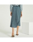 Wixra damska zamszowa plisowana spódnica klasyczna casualowa gruba spódnica w połowie łydki Streetwear damski dół stroju cztery 
