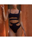 Seksowne bikini z wysokim stanem Push up brazylijski strój kąpielowy czarne stroje kąpielowe wysokie cięcie strój kąpielowy kobi