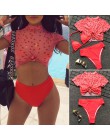W X 3 sztuka strój kąpielowy kobiety Sexy wysoka talia bikini 2020 push up stroje kąpielowe damskie kostium kąpielowy plaży late