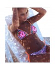 LI-FI 2019 brazylijski Bikini Set kobiety stringi stroje kąpielowe Sexy lato strój kąpielowy wzburzyć powrót strój kąpielowy kąp