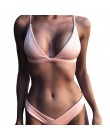 Lefeel stałe brazylijskie stroje kąpielowe kobiety mikro Bikini nowy niski stan Bikini Set Sexy strój kąpielowy letni strój kąpi