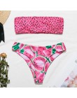 In-x arbuz kostium kąpielowy damski Sexy knot bikini 2020 mujer Push up stroje kąpielowe kobiety kąpiących letnia plaża nosić st
