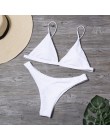 Lefeel stałe brazylijskie stroje kąpielowe kobiety mikro Bikini nowy niski stan Bikini Set Sexy strój kąpielowy letni strój kąpi