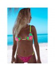 Brazylijski Bikini set String odwracalny strój kąpielowy Halter na szyję Bikini kobiety stroje kąpielowe strój kąpielowy Biquini