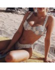 Brazylijski nadruk węża bikini 2020 mujer Micro push up strój kąpielowy kobiet biquinis Strappy wysokie cięcie stroje kąpielowe 