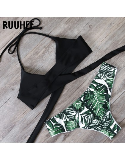 RUUHEE Bikini Set strój kąpielowy stroje kąpielowe kobiety Bikini Sexy lato Bikini wyściełany strój kąpielowy Push Up 2020 strój